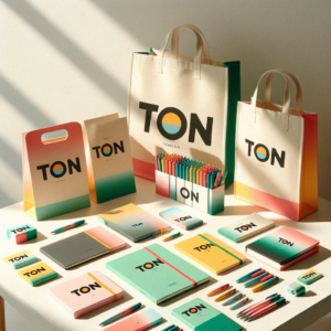 Photo de goodies pour montrer comment une identitée forte pour servir à une Stratégie de marketing digital
